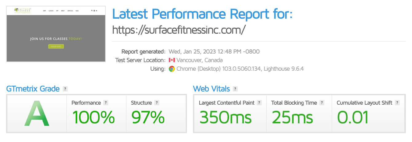 projects-Surface-Fitness-05-GTmetric-Performace-Report